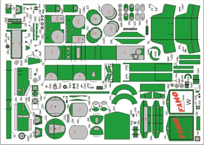 Pásový traktor Famo Rubezahl